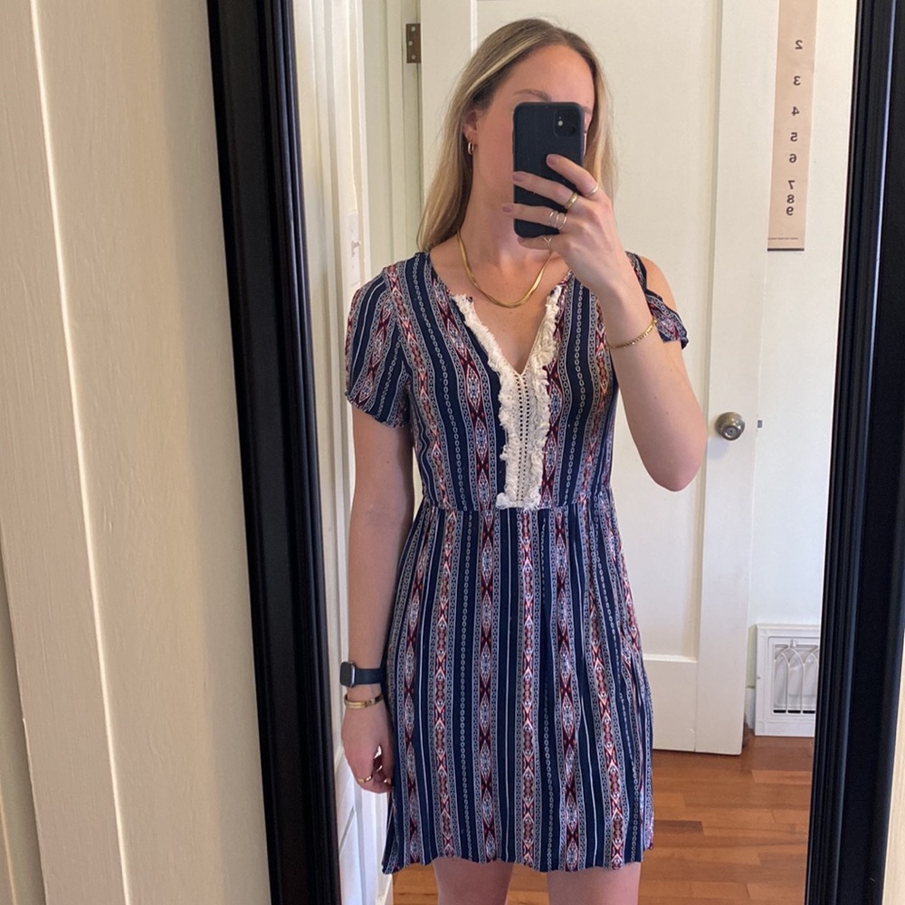 Bohemian style patterned dress
